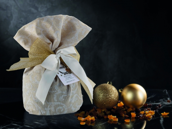 Panettone Classico High Bake Gold Satin Wrap