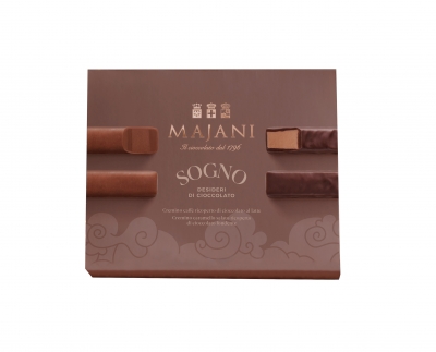 SOGNO: Coffee covered with Milk Chocolate and Salted Caramel covered with Dark Chocolate