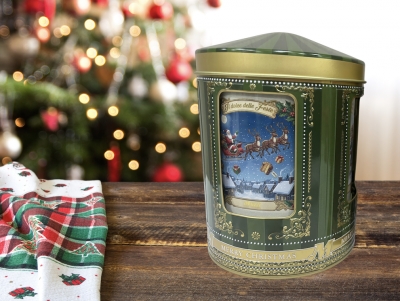 Carillon Music Player - Mini Classico Panettone in Metal Tin
