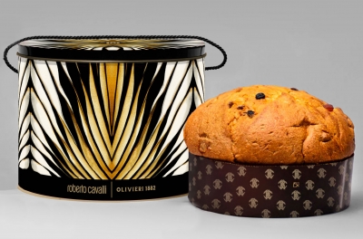 Roberto Cavalli Co-Branded Panettone Classico Metal Tin