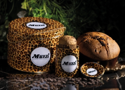 Animalier Collection: Panettone 70% Dark Choc Chips in Limited Metal Tin