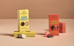 Freeze-Dried Fruits Coated with Dark Chocolate