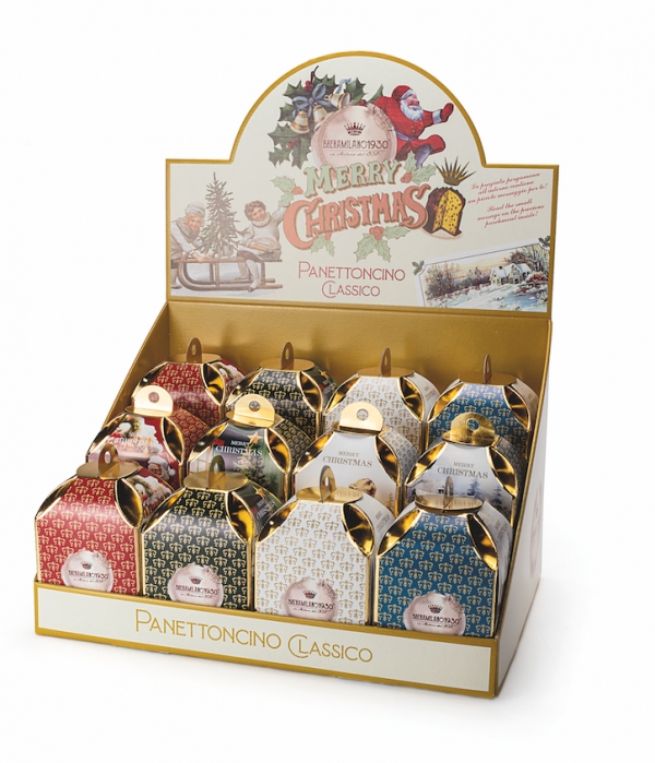 Mini Panettone Classico in Decorative Box Display